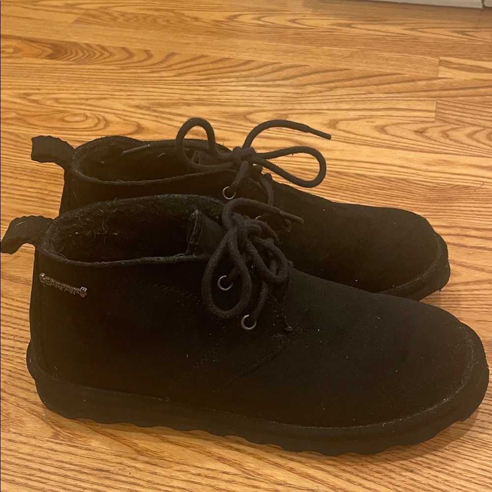 BearPaw Black Suede Boots-Gently Worn!